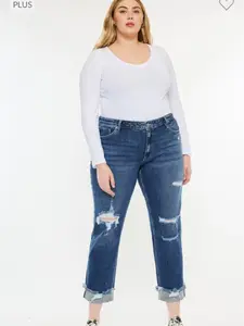 Kirby PLUS SIZE KanCan Mid Rise Boyfriend Fit Jeans