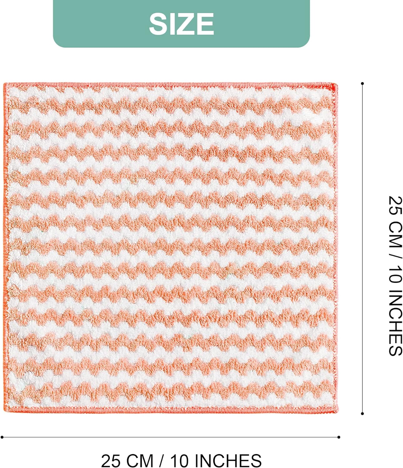 Microfiber Cleaning Cloth Velvet Thickened Dishcloths High Absorbent Scouring Kitchen Washing Dish Rags Household Wipe Towels