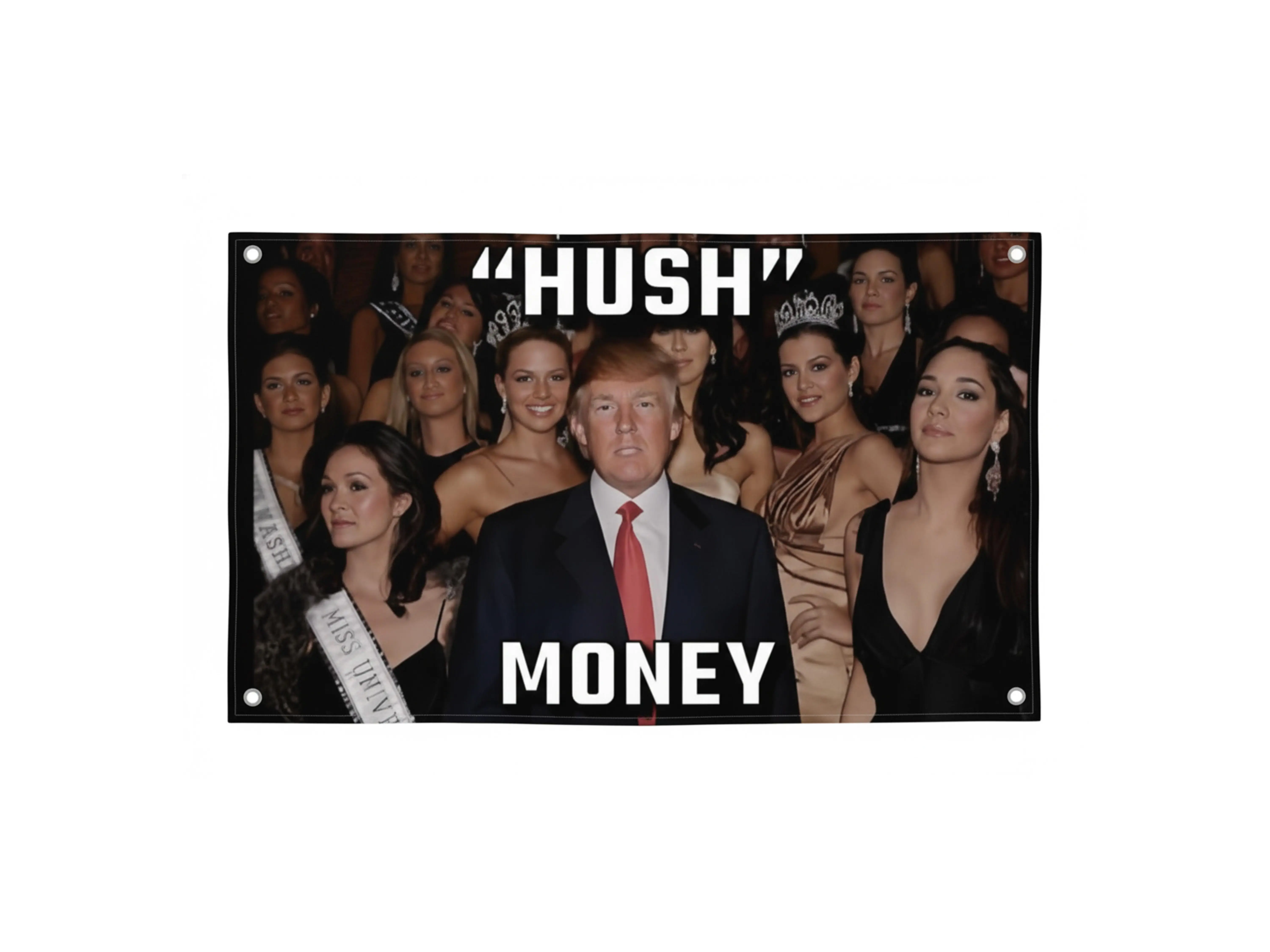 Donald Trump Themed Money Collectible Banner, Large Pole Flag for Sports & Collectibles Enthusiasts, Banners, Large Flag Flags