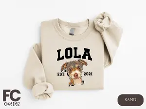 Custom Pet Sweatshirt, Custom Dog Hoodie, Personalized Dog Shirt, Dog Mom Sweatshirt, Custom Cat Shirt, Custom Photo Shirt, Pet Lover Shirt