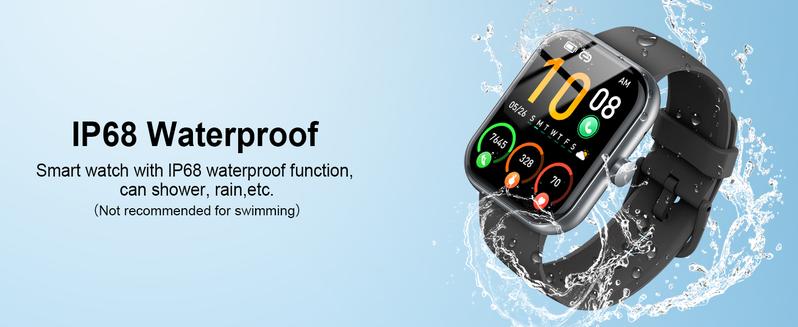 Multi-Functional Smart Watch,1 Count USB Rechargeable Fashion Numbers Watch with Multiple Sport Mode, Wireless Call and Message Reminder,Wearable Smartphone Digital Electronic Gadgets,Fashion Digital Watch,gifts for boyfriend