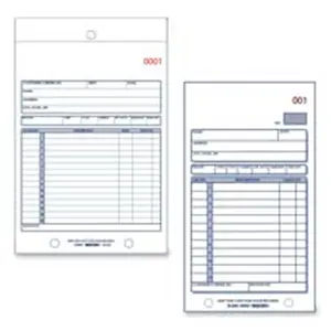 Rediform Office Products  Sales Book Form- Carbonless- 2 Part- 4-.25in.x6-.38in.- 50-BK