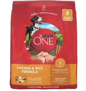 Purina ONE Chicken and Rice Formula Dry Dog Food - 8 lb. Bag
