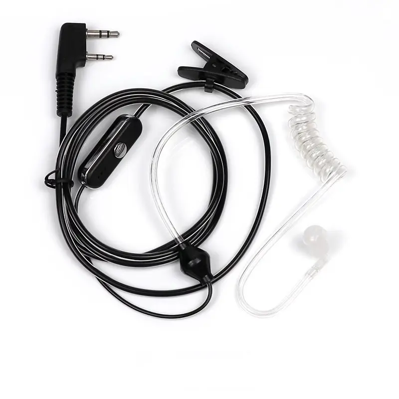 Walkie Talkie Air Tube Headset Compatible with Baofeng BF-888s BF-Uv5r, Universal Earpiece, Noise Reduction, Anti-Radiation, Portable