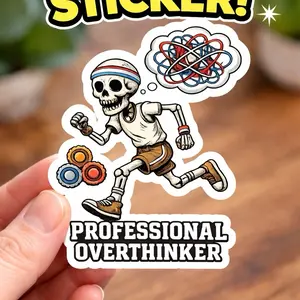 Professional Overthinker decal