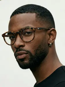 TIJN Blue Light Blocking Glasses Men Women Vintage Thick Round Rim Frame Eyeglasses