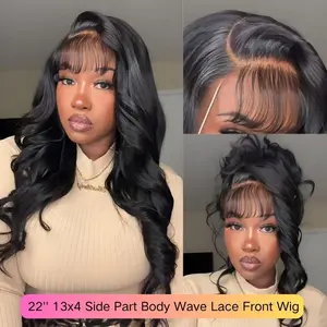 LIVE Only| 200% Density 13x4 Body Wave Pre everything Lace Front Human Hair Wigs Put on and Go Glueless Wig
