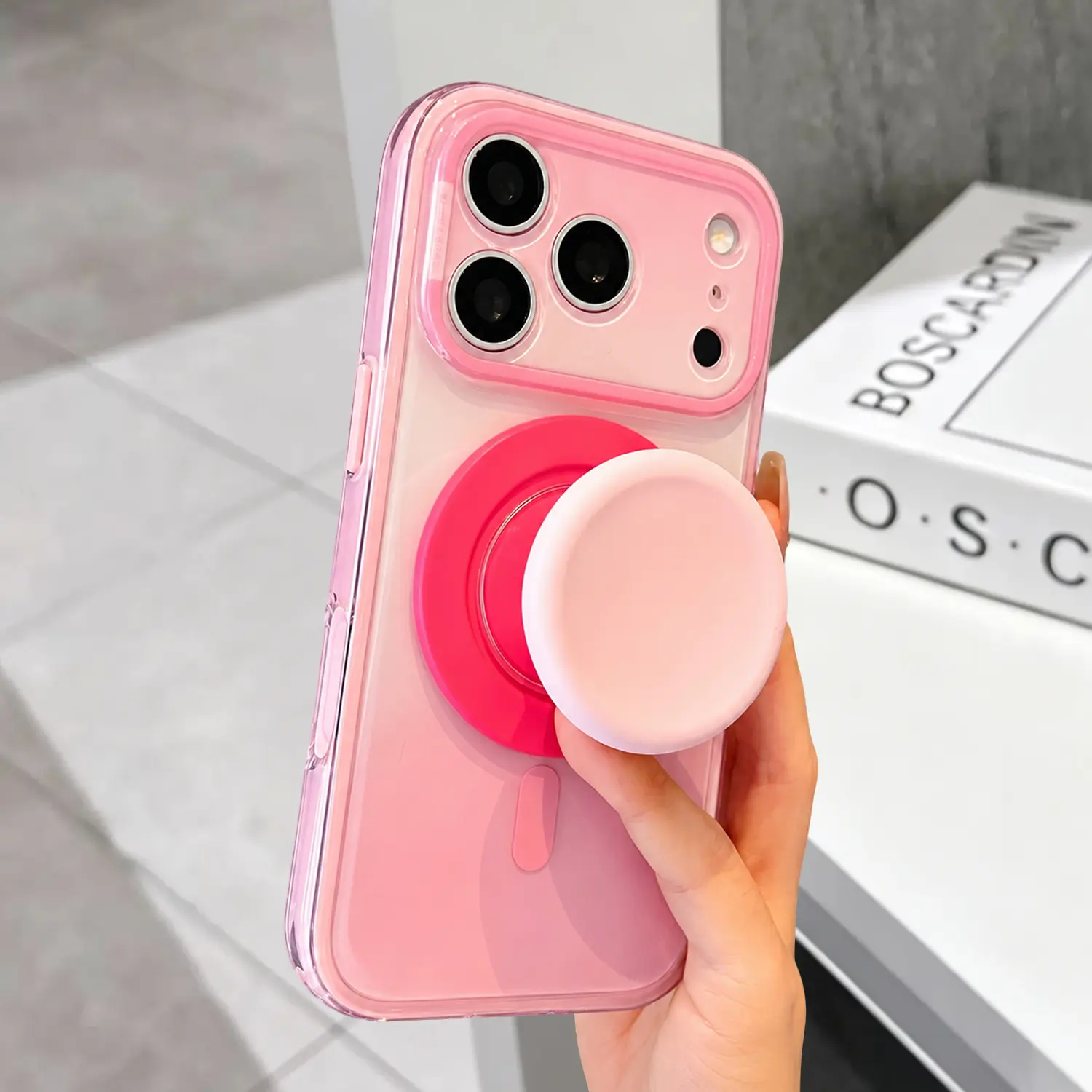 2-in-1 Magnetic Gradient Full Cover Case with Camera Control Button, Dual Layer Shockproof Hard Case Compatible with iPhone 17/16/15/14 Pro Max,back to school,back to school haul