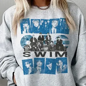 Bangtan Shirt, Swim Army Retro 90s Shirt, Gifts For Fan, Bangtan Tour Shirt, Music Gift 12N