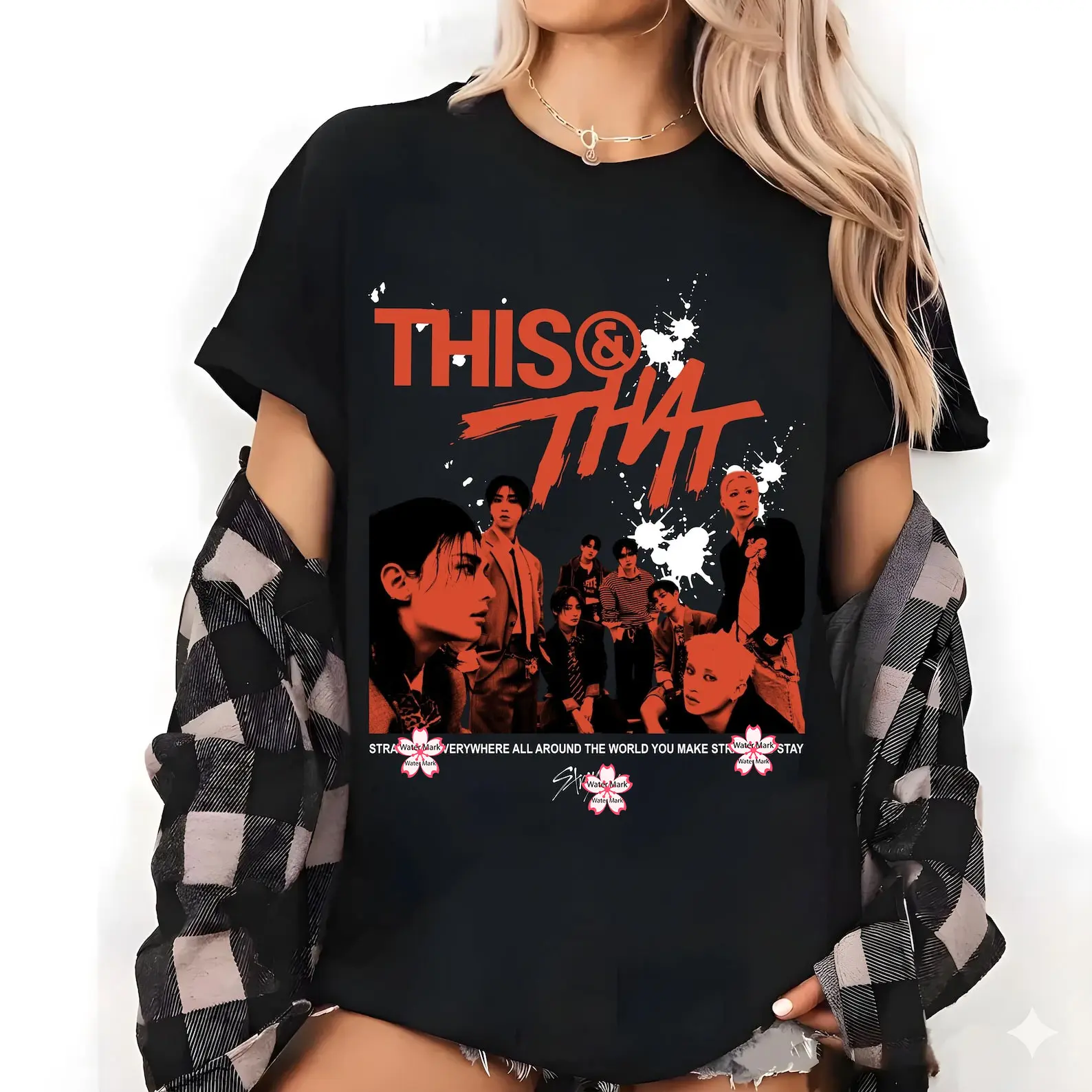 SKZ This & That Retro T-shirt Hoodie Sweatshirt World Tour, This and That Kpop Boy Band Shirt