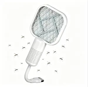 1/2 PCS USB Mini Mosquito Swatter, Mini Mosquito Killer Bat Portable Bug, Mosquito Killer Machine, Trap Killer LED, with uv Light Protector Mosquito lamp for House Mini Mosquito Killer lamp 2 in 1