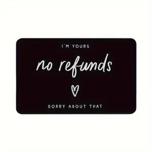 Letter Pattern Card, 1 Count No Refunds Letter Card, Gift Card for Men & Women, Office Stationery & Supplies