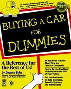 USED-Buying a Car for Dummies by Sclar (Paperback)