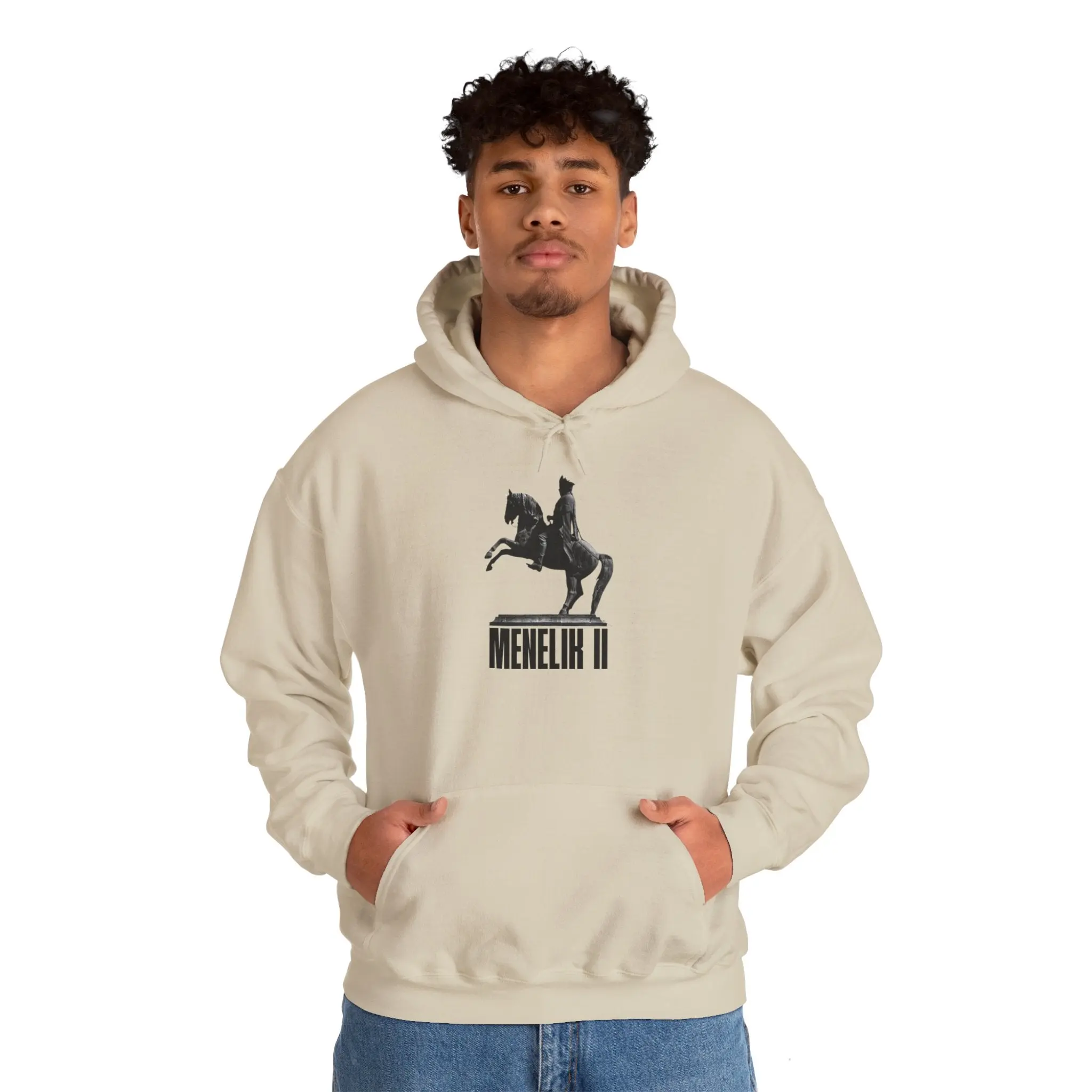 Emperor Menelik Statue Unisex Hoodie