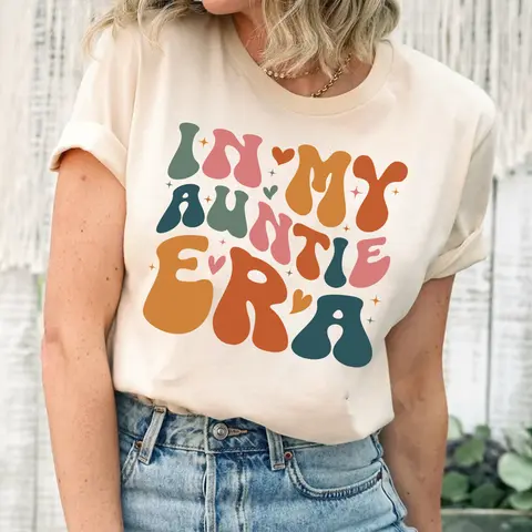Women's Cotton Crew Neck Short-Sleeve T-Shirt - All Seasons Classic Knit Jersey, Double-Needle Sleeve, Bottom-Friendly Fit, Cute Casual Retro Aunt Gift for Concerts