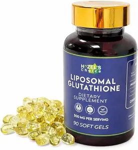 HAZEL'S Choice Liposomal Glutathione 500mg | 90 Soft Gels | Vegan, Non-GMO, Lactose-Free | Soft Gel Format