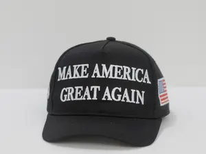 10pc Make America Black Baseball Cap Bulk Set 45-47 Embroidered Hat