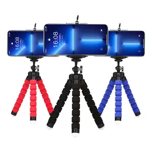 Mini Sponge Octopus Tripod, Cellphone/Smartphone Accessories for Live Streaming, Outdoor Shooting, Selfie Photography, Recording, and Grip Support