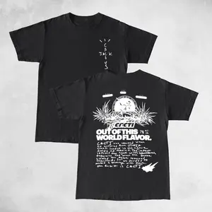 Travis Cactus Cacti Out Of This World Flavor Cotton Unisex Shirt Rap Shirt Rapper Rap Tee Hiphop Shirt Music Tour Merch Gift for Him Gift For Her Vintage Y2K Hoodie Sweatshirt