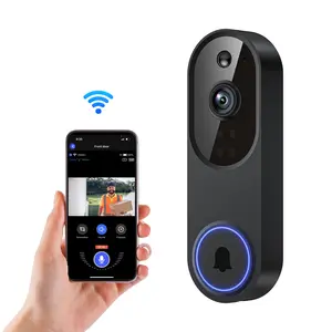 1080P Wireless Doorbell Camera, Smart WiFi Video Doorbell, AI Human Detection, Two-Way Audio, Night Vision, Cloud Storage, Instant Alert, 2.4Ghz WiFi, Outdoor Security Camera, Rechargeable Battery Powered