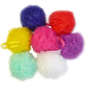 Mesh Loofah Sponge, Kids Small Loofah Colorful Sponge Mesh Sponge Ball Reusable Bath Sponge Loofah Bath Ball Back (1 Pack) Accessories Shower