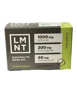 LMNT Electrolytes: 30-Pack Citrus Salt | NEW | ZERO-Sugar | Exp 2027