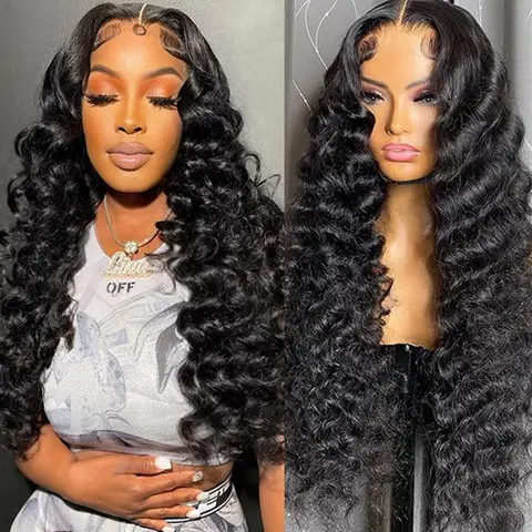 BGMgirl 6*4 HD Loose Deep Wave Human Hair Wig, Glueless Beginner Wig, Pre-Plucked Pre-Cut Wear & Go, Natural Deep Wavy Hair, Glueless Wig #sohochic