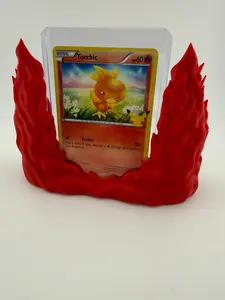 Flame Card Display Stand | Trading Card Holder | Pokémon / MTG Card Stand | 3D Printed Fire Display | Desk Showcase for Collectors