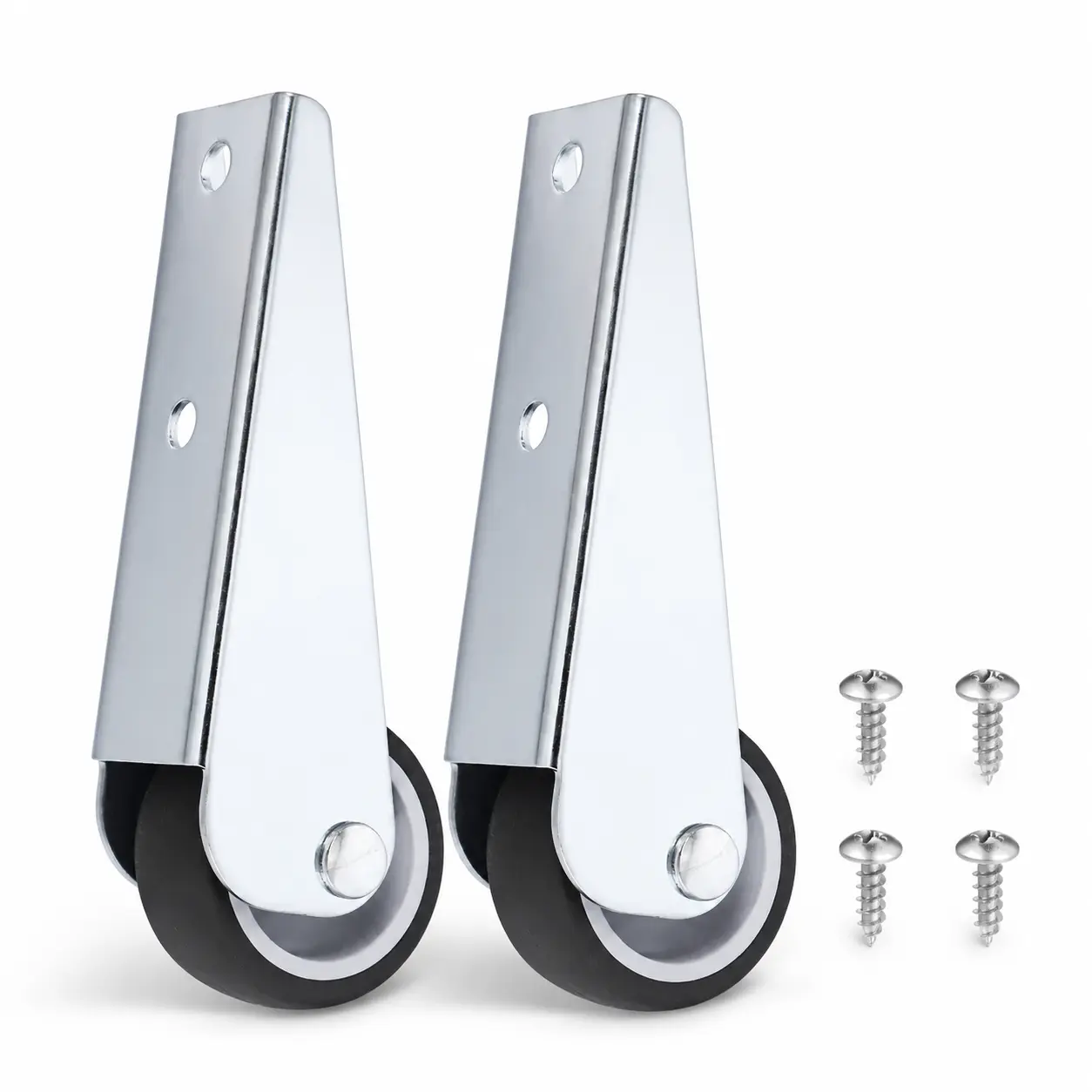 2PCS 1.5 Inch Door Anti-Sag Roller Kit with Screws, Heavy Duty Gate Support Wheel, Door Sagging Repair Roller Hardware for Wooden Doors, Shed Gates, Fence Gates & DIY Home Repair