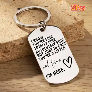 2Pcs Multi-Fun Unisex Keychain For Birthday, Christmas, Halloween, Party, Get Well Soon And More - Perfect For Friends, Family And Loved Ones, Bags, Car Keys Daily Use Accessories