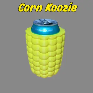 Corn Cob Can Cooler Koozie for 12oz Soda & Beer Cans | Funny Novelty Corn Sleeve Drink Holder Gift