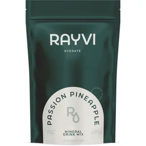 Rayvi Passion Pineapple | Daily Hydration Ritual with Electrolytes + Minerals | Sugar-Free | No artificial flavors | Support energy naturally | 30 Servings