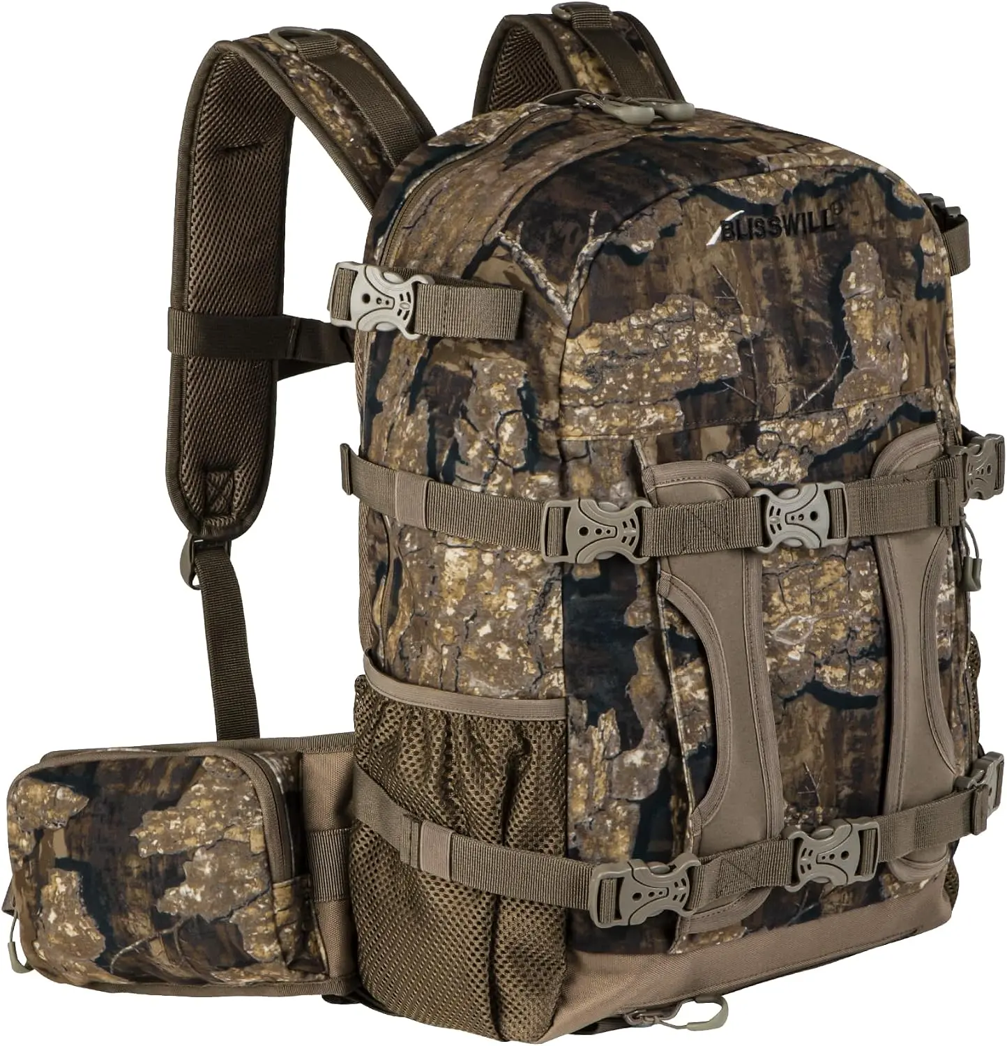 Waterproof Silent Camo Hunting Pack 2.9 lbs Rifle Bow Carry Daypack