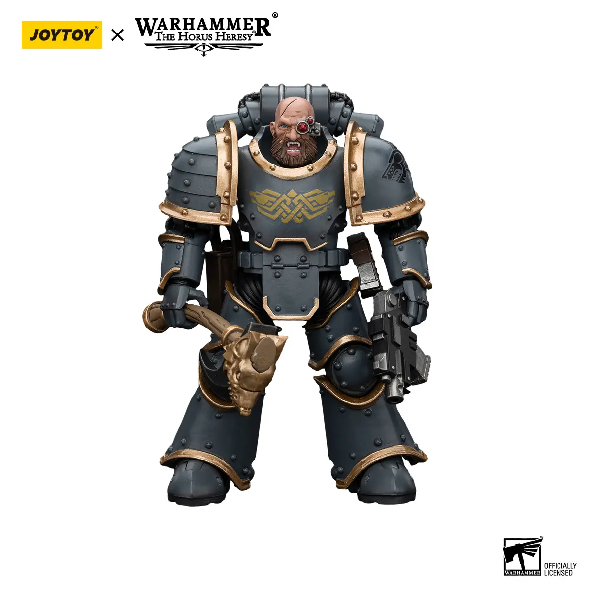 JOYTOY 1/18 Detailed Huscarl Collectible Action Figure - Space Wolves Grey Slayer Pack (Grey Slayer3 JT6076), Miniature Figures for Ages 12+, Collectible Action Figures