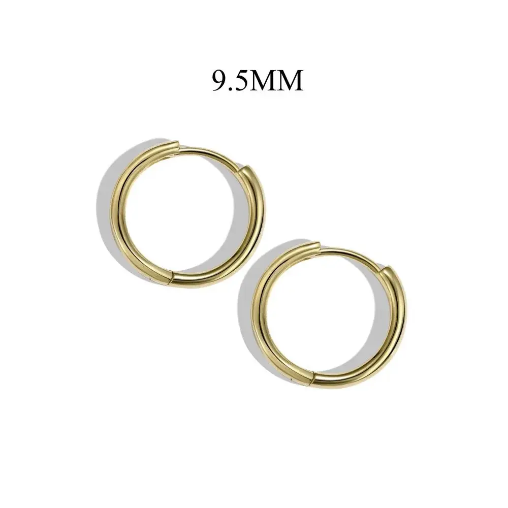 Circle Glossy Hoop Earrings