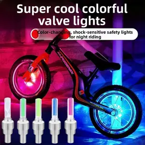 Bicycle Air Nozzle Light Glow Rod Wheel Tire Light Hot Wheels Cycling Equipment Mountain Bike Valve Light
