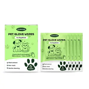 Yegbong Pet Cleaning No-Wash Gloves No-Bath Cleaning Cat Dog Body Dirt Odor Cleaning Gloves