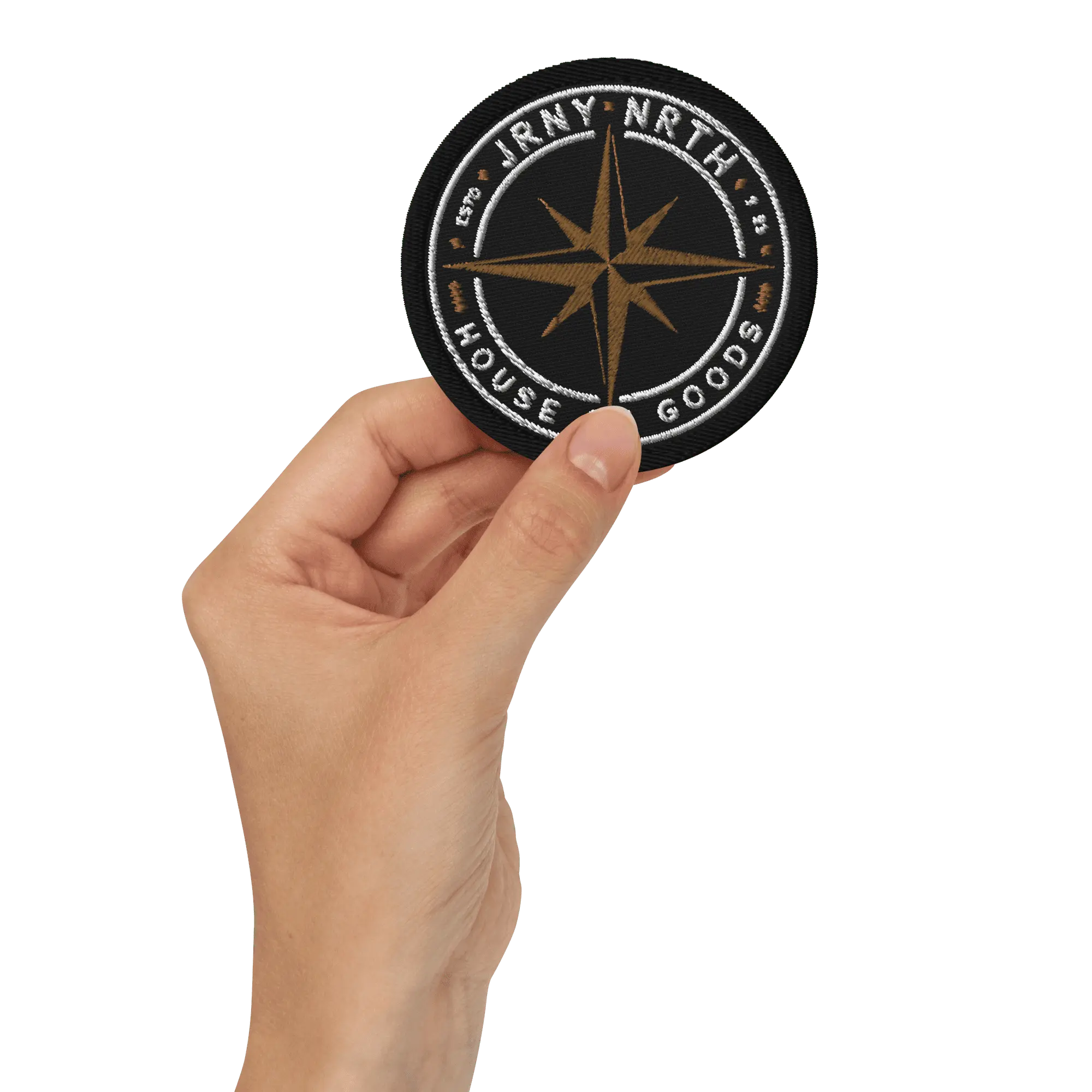 Jrny Nrth Threads Embroidered 3 Inch Circle Patch