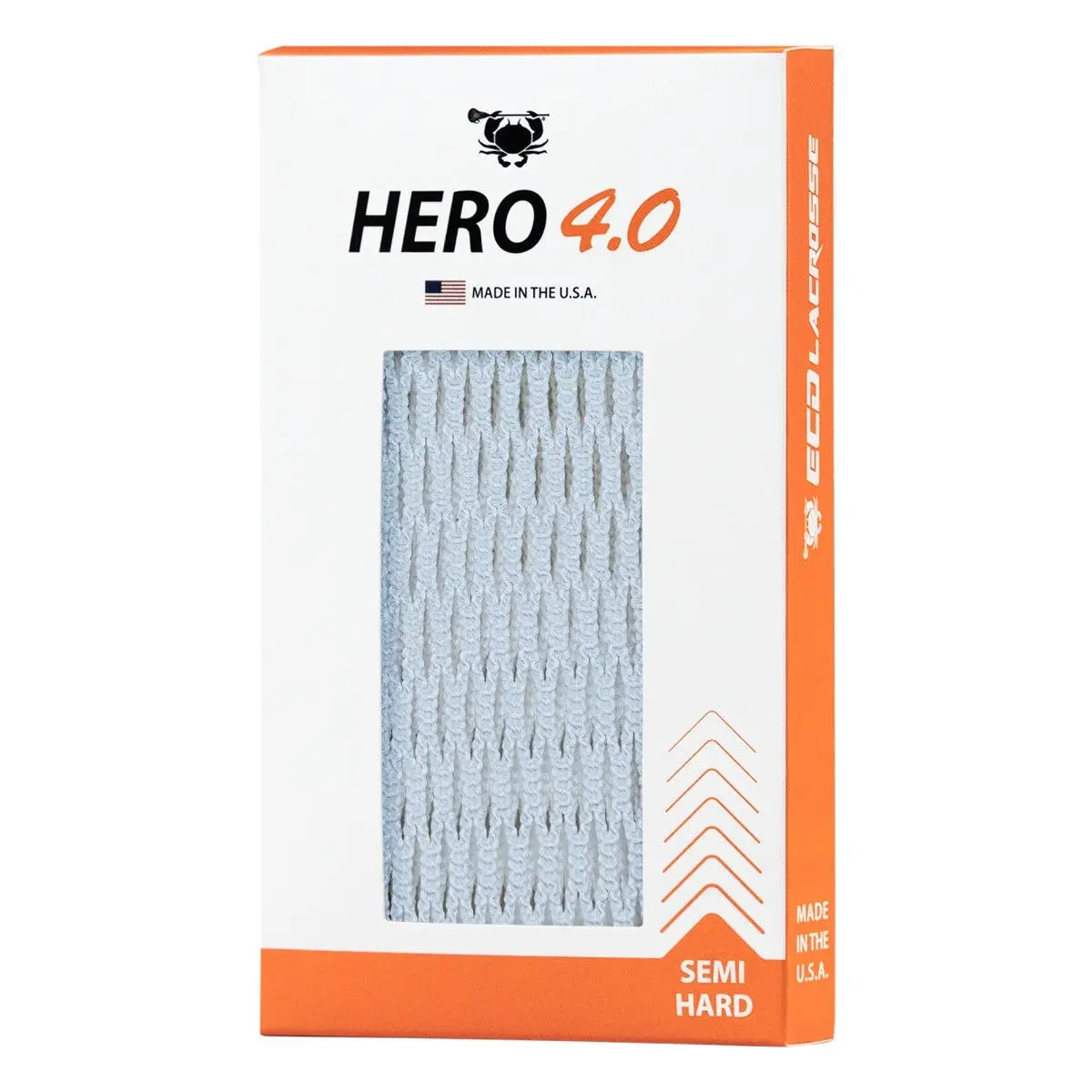 Semi-Hard Tri-Fiber Lacrosse Mesh Pocket with Consistent Grip for Performance Focus - Lightweight Feel that Resists Bagging