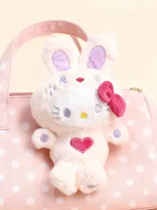 Hello Kitty Plush Keychain, Cute Cartoon Bunny Doll, Soft Stuffed Animal Gift for Girls, Perfect Holiday Present, Couples Toy