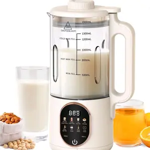 Automatic Nut Milk Maker, Electric Plant-Based Machine for Almond, Soy, Oat Preparation