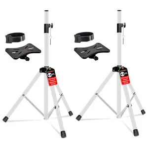5 Core Speaker Stands Pair Adjustable 54 Inch Tripod 132 lbs Capacity 35mm Mount for DJ PA Use