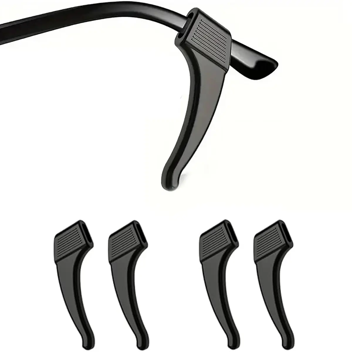 2 Pairs Anti-Slip Eyeglass Holder Ear Grip Sunglasses Retainer Temple Tip Reading Glasses Holder 2 Pairs Anti-Slip Eyeglass Holder Ear Grip Sunglasses Retainer Temple Tip Reading Glasses Holder