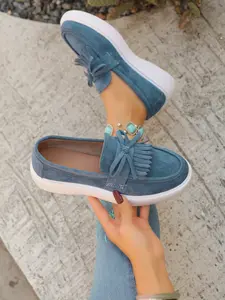 Women's Casual Loafers, Spring Summer New Arrival, Bowknot Decoration, Soft Sole, Flat Footstep, Slip-On Lazy Shoes