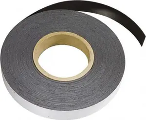 Mag-Mate Adhesive-Back Flexible Magnetic Strip, 600" L x 1" W x 1/8" T, 14 Lb Max Pull Force, 8 Linear Ft/Lb Pull Force, Dark Brown, Model MRA120X0100X050 (Office Tape & Fastener), Flexible Strip