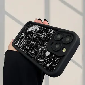 Fashion Oil Painting Hand-Drawn Pattern Shockproof Ultra-Thin Soft Case Cover for iPhone 16/15/14/13/12/11/plus/pro Max, Perfect Gift