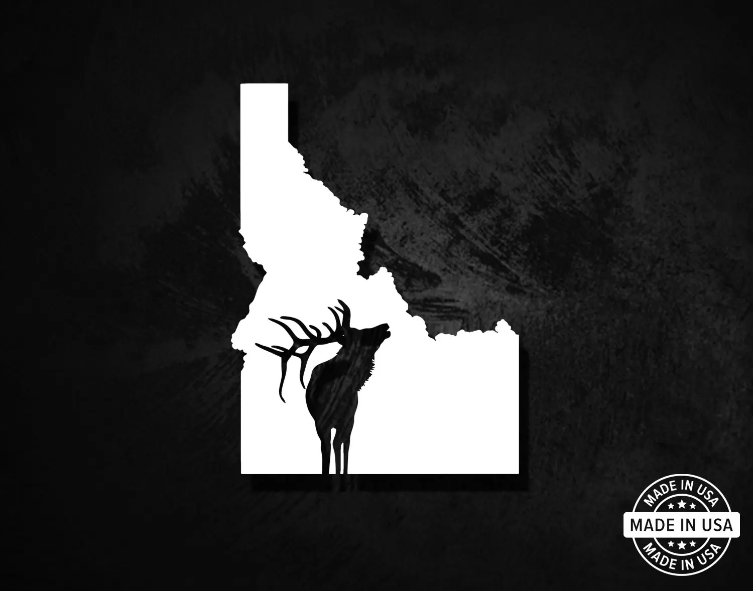 Idaho Elk Decal, Vinyl Die Cut Sticker