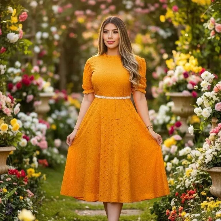 MIDI Perla Dress Elegant Fashion Casual Dress Womenswear