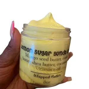 Lemon sugar Bundt cake Whipped body butter Hydrating Deep Moisturizing Nourishing Silky Smooth Skin