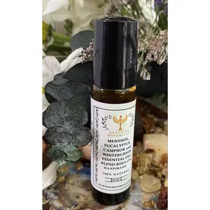 Menthol, Eucalyptus, Camphor and Wintergreen Essential Oil Blend Roll-On